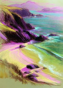 Den livlige Cliffside Beach av Justyna Jaszke