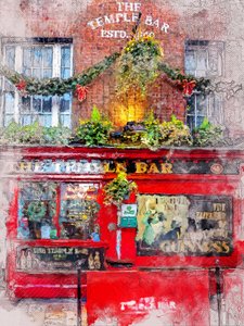 En livlig pub i Dublin av Justyna Jaszke