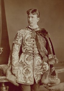 Ungarsk stormann, ca. 1870-80 (sepia-bilde) av József Borsos