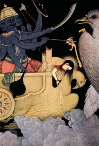 Ravana kjemper med Jatayu, 1913.