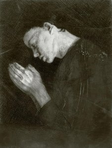 Bedende jente av Käthe Kollwitz