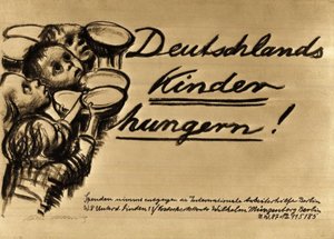 Tysklands barn sulter av Käthe Kollwitz