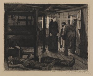 Et veveropprør - slutt av Käthe Kollwitz