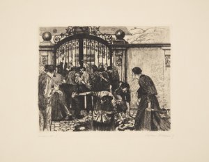 Et veveropprør - storm av Käthe Kollwitz