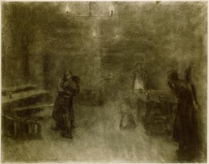 Käthe Kollwitz, scene fra Germinal av Käthe Kollwitz