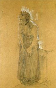 Leende kvinne av Käthe Kollwitz