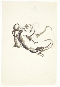 Studie for Leda med svanen