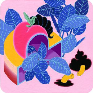 Apple Peach, 2019 (akryl på lerret) av Kam Tsz