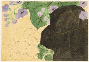 Flowers of a Hundred Worlds (Momoyogusa): Chrysanthemum and Paulownia (Kikukiri) av Kamisaka Sekka