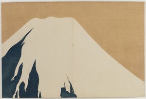 Flowers of a Hundred Worlds (Momoyogusa): Mount Fuji (Fuji) av Kamisaka Sekka