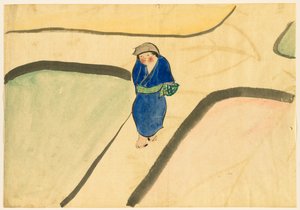 Flowers of a Hundred Worlds (Momoyogusa): Spring Field (Haru no tanomo) av Kamisaka Sekka