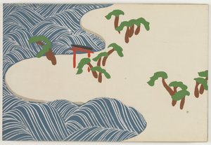 Fours of Fundred worlds (Momoyogusa): Suminoe (Suminoe) av Kamisaka Sekka