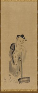 Shide Jittoku, Edo-periode, tidlig på 1600-tallet. av Kano Sadanobu