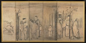 Seven Sages of the Bamboo Grove, Four Elders of Mt. Shang, 1600-tallet.