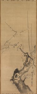 Sparrows on Blossoming Plum, 1600-tallet.