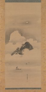 Landskap i måneskinn, etter 1662. av Kanō Tan’yū