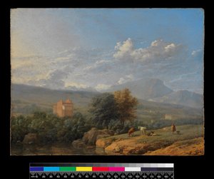 Italiensk landskap, før 1678 av Karel Dujardin