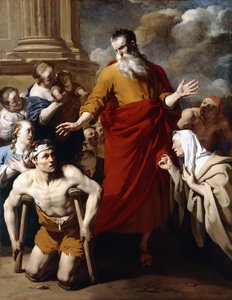 Saint Paul helbreder de syke i Lystra,