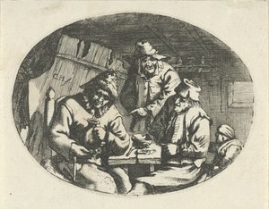 Bønder ved et bord av Karel Hagenbeek