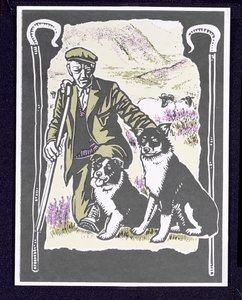 Shepherd Laddie o the Hills, 1997 (linosnitt på papir)