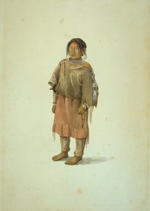 Blackfeet jente av Karl Bodmer