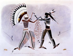Faksimile av et indisk maleri, 1843-44 av Karl Bodmer