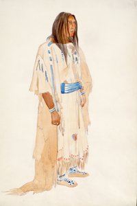 Piegan Blackfoot-kvinne av Karl Bodmer