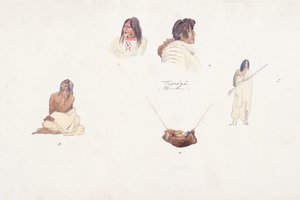 Uidentifiserte figurer av Karl Bodmer