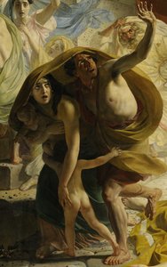 Detalj av den siste dagen i Pompeii (av Karl Bryullov, 1833, Russian Museum)