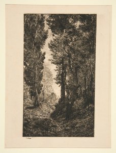 Stigende vei i Auvers av Karl Daubigny