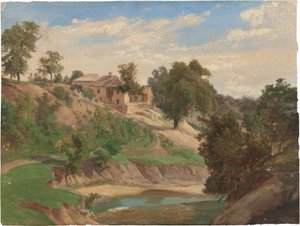 Ved elven Pedernales av Karl Friedrich Hermann Lungkwitz