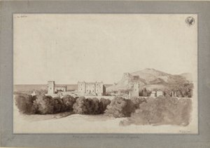 Gammelt maurisk palass til prins Butera i Bagheria nær Palermo / Prins Buteras villa i Bagheria av Karl Friedrich Schinkel