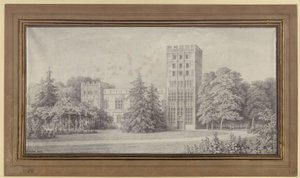 Berlin. Kavalerhuset på Påfugløya. Utsikt av Karl Friedrich Schinkel
