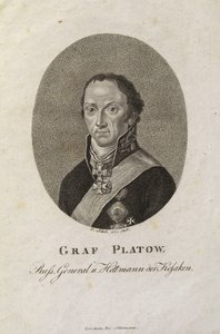 Portrett av grev Matvei Ivanovich Platov 1757-1818 av Karl Friedrich Schulz