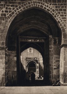 Jerusalem, inngang til tempelstedet (s/hvitt bilde) av Karl Grober