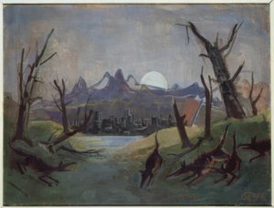 Ond natt av Karl Hofer