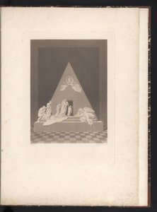 Forfra av begravelsesmonumentet Graven til Maria Christina, erkehertuginne av Østerrike, i Augustinerkirche i Wien (serietittel) av Karl Joseph Aloys Agricola