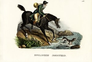 Engelsk jegerhest, 1824 av Karl Joseph Brodtmann