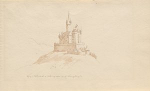 Castle Windeck f. Weinhelm a. dvs. fjellvei av Karl Julius Von Leypold