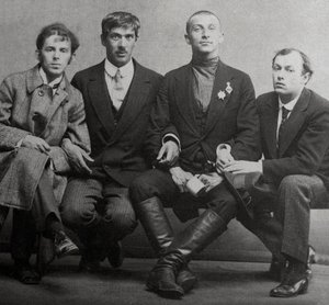 Osip Mandelstam, Korney Chukovsky, Benedict Livshits og Yuri Annenkov, 1914