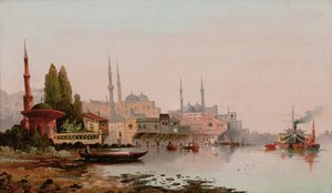 Beirut, ca. 1890 (olje på lerret) av Karl Kauffman