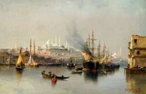 Utsikt over Konstantinopel fra Det gylne horn