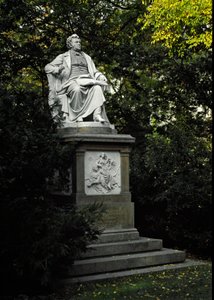 Monument til hyllest til den østerrikske komponisten Franz Peter Schubert (1797-1828). Skulptur av Karl Kundmann (1838-1919) 1872. Wien, Stadtpark, Østerrike av Karl Kundmann