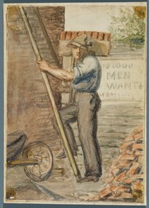Brick Layer, 1864 (wc over svart medieundertegning)