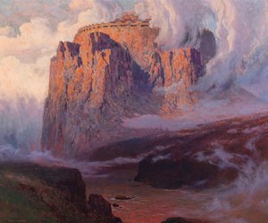 Valhalla, før 1911 (olje på lerret) av Karl Ludwig Prinz