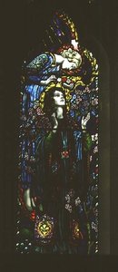 Vindu som viser St. Cecilia av Karl Parsons
