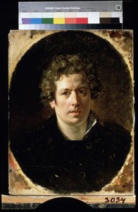 ""Selvportrett"" Maleri av Karl Pavlovich Briullov (Bryullov) (1799-1852) ca. 1833 Statens russiske museum St. Petersburg av Karl Pavlovich Bryullov