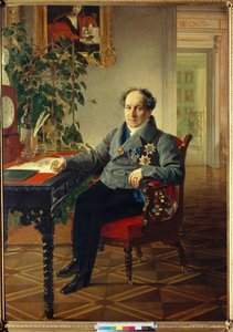 Portrett av prins Alexander Nikolajevitsj Golitsyn (1773-1844) (Portrett av prins Alexander Nikolajevitsj Golitsyn (1773-1844) - Maleri av Karl Briullov (Bryullov) (1799-1852) av Karl Pavlovich Bryullov