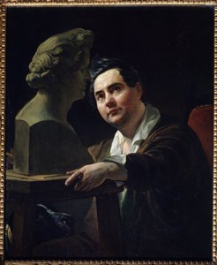 ""Portrett av billedhuggeren Ivan Vitali (1794-1855)"" Maleri av Karl Briullov (Bryullov) (1799-1852) 1836-1837 State Tretyakov Gallery, Moskva av Karl Pavlovich Bryullov