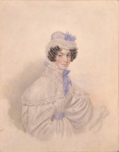 Portrett av Anna Borisovna Bakunina 1802-1835, 1835 av Karl Pavlovich Bryullov